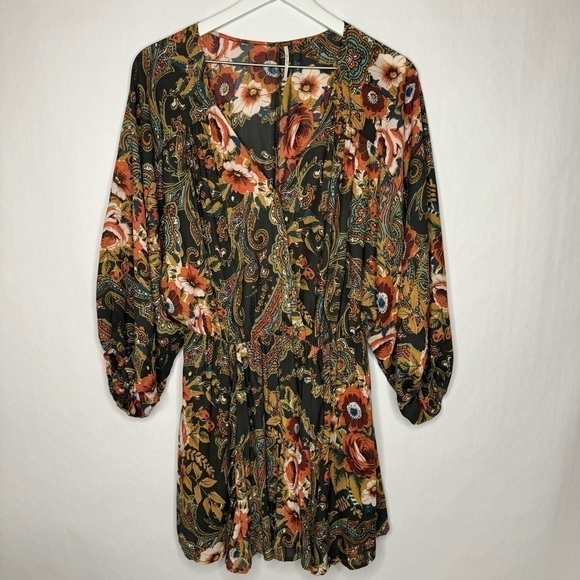 Free People Boho Dolman Sleeve Printed Dress - Picture 2 of 4